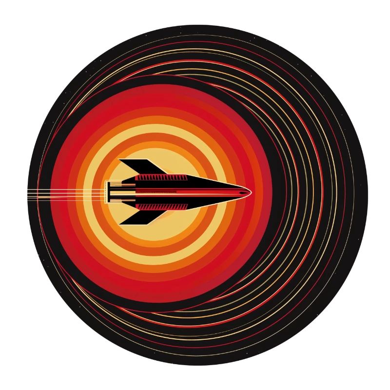Retro rocket in orbit