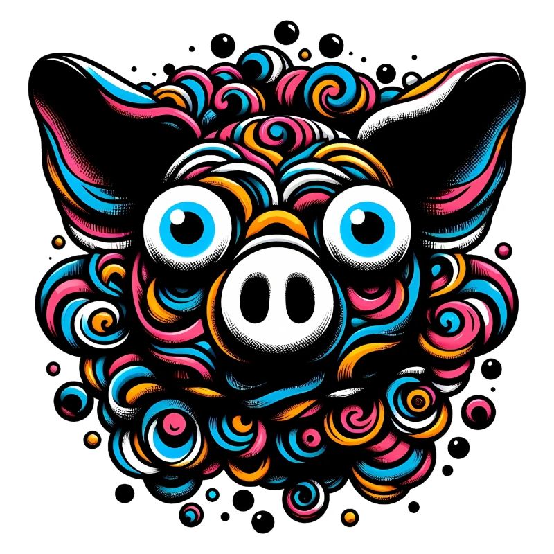 Buntes Schwein