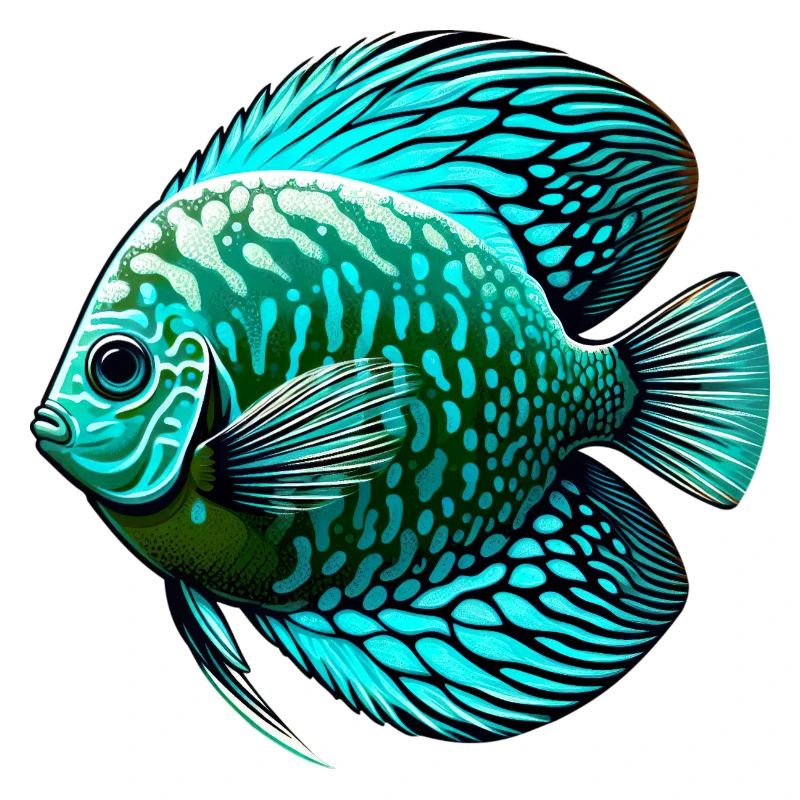 Diskusbuntbarsch Blau