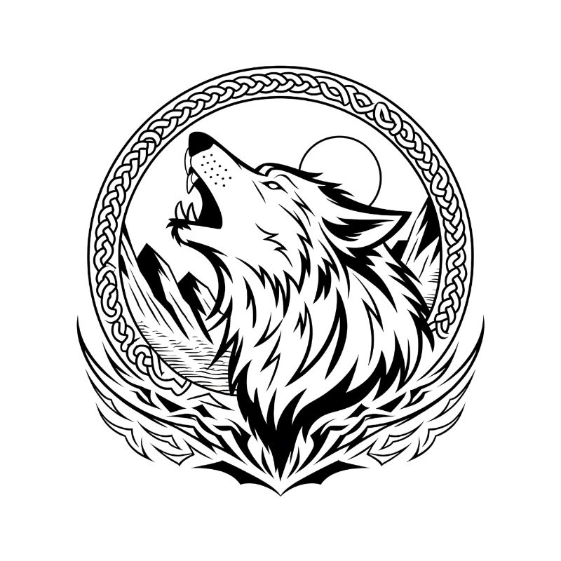 Wikinger-Wolf