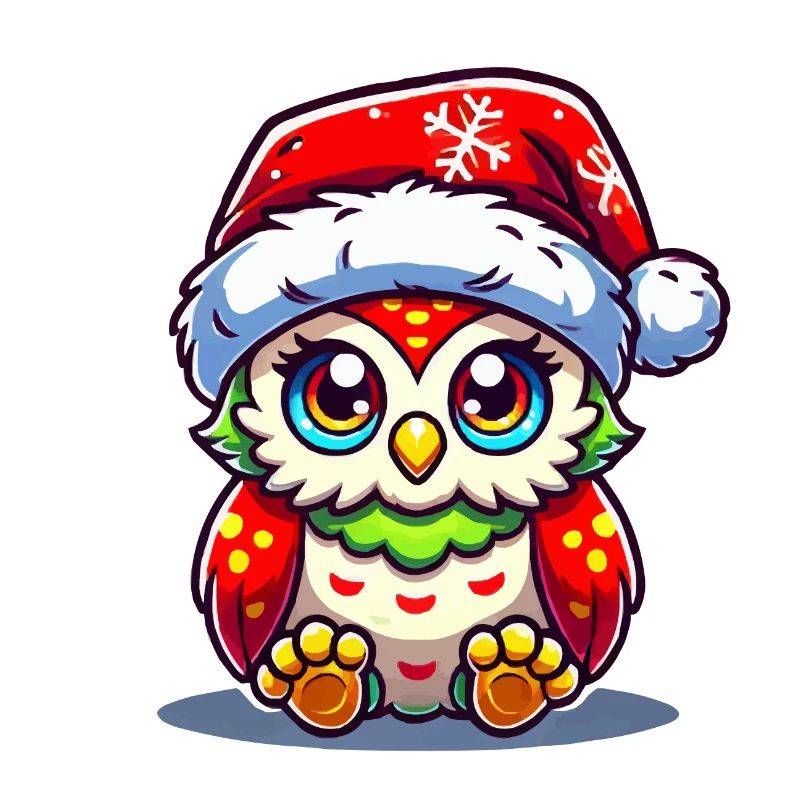 Eule Weihnachten