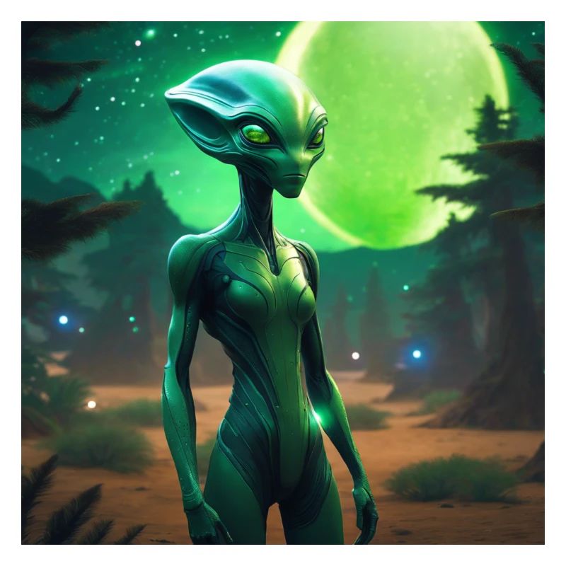 Green Moon alien