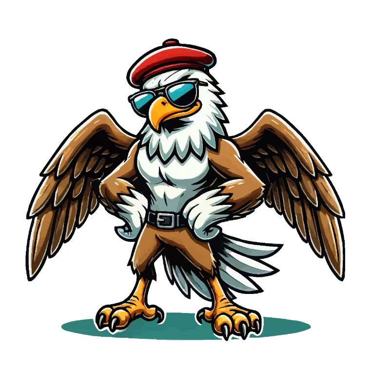 Adler Sonnenbrille Comic