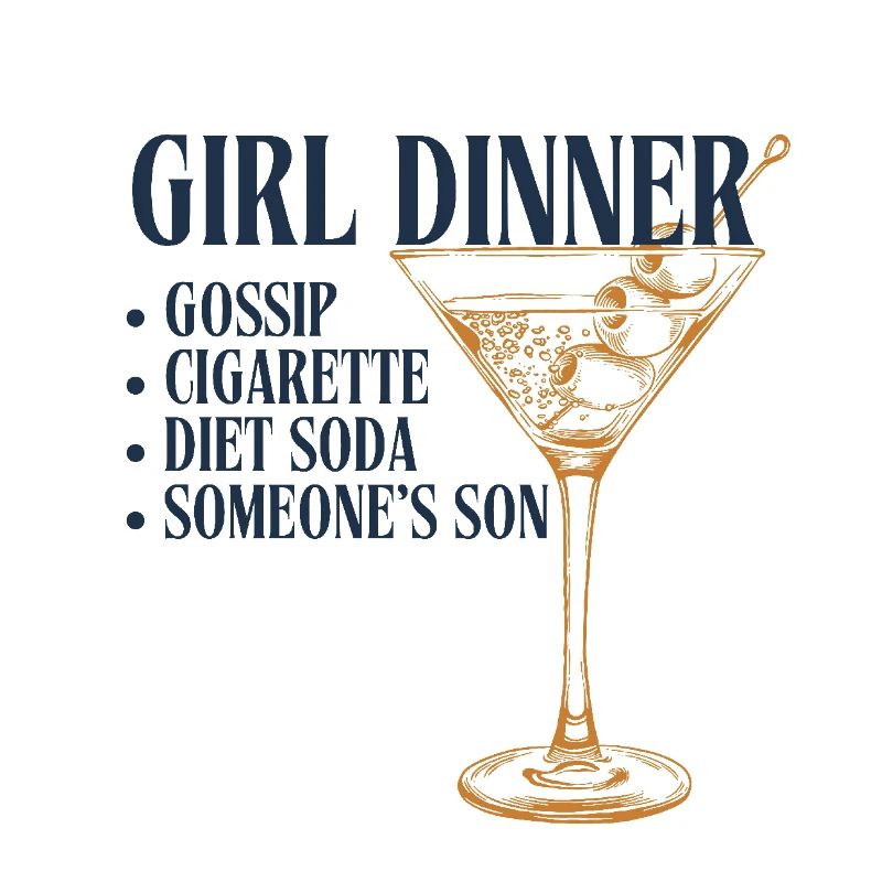 Fille Dîner Bleu