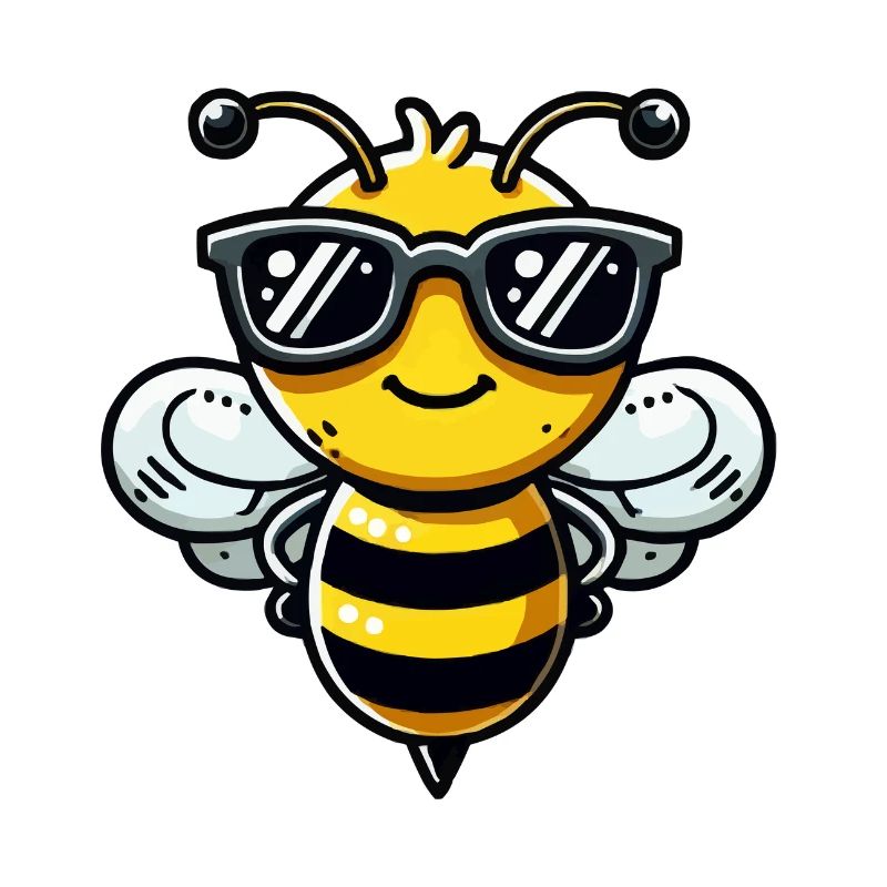 biene comic sonnenbrille