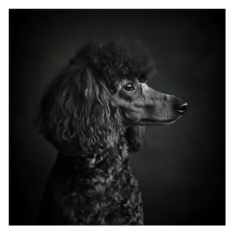 Black Animals - Black Poodle