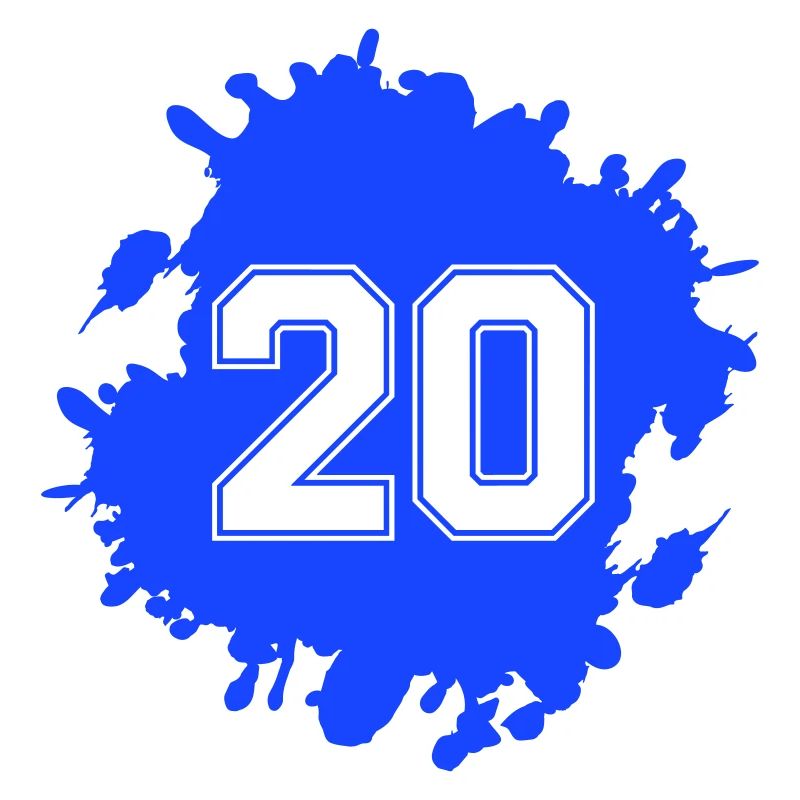 20 klecks