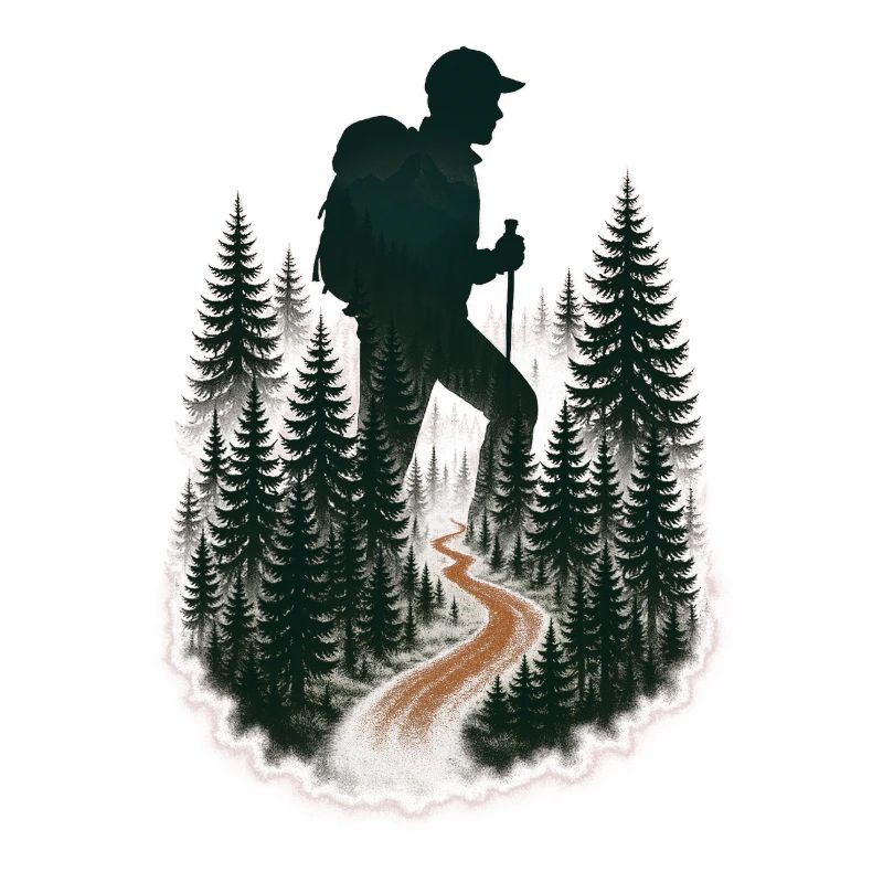Cool hiker pattern - mountain hikes