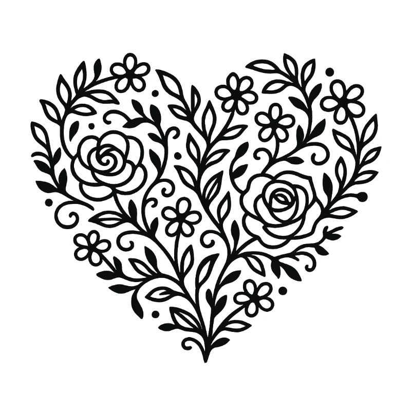 Floral Herz