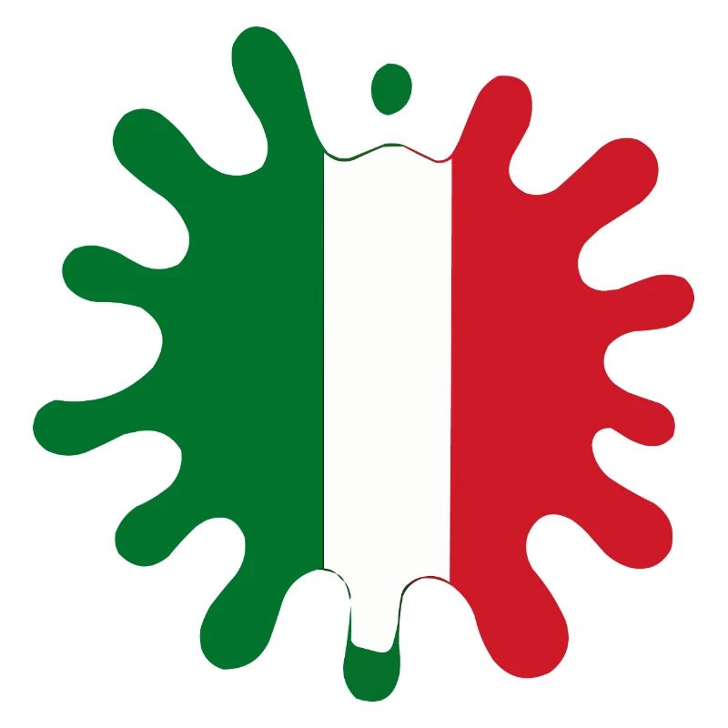 Blobs de drapeau italien
