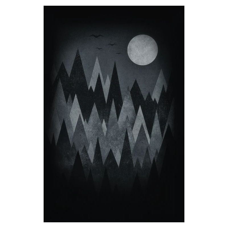 Scary Forest Art (Abstract triangles) Phone Case
