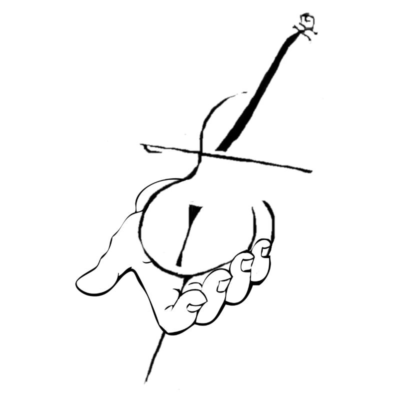 Cello in der Hand