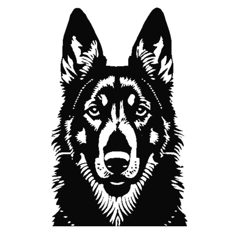 German Shepherd Head Silhouette