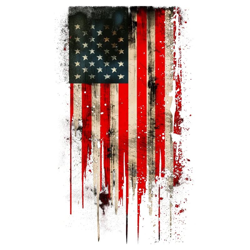 Drapeau américain grunge