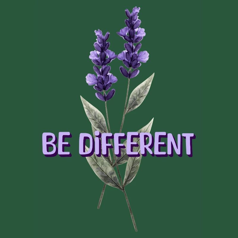BE DIFFERENT - Affirmations d’amour de fleur de lavande