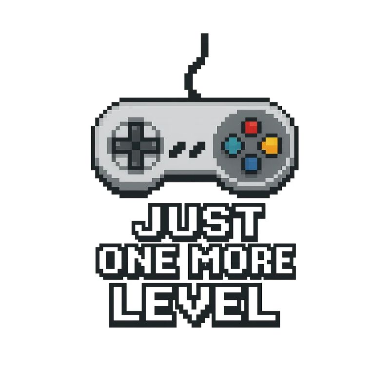 Pixel Neon Game Controller Design