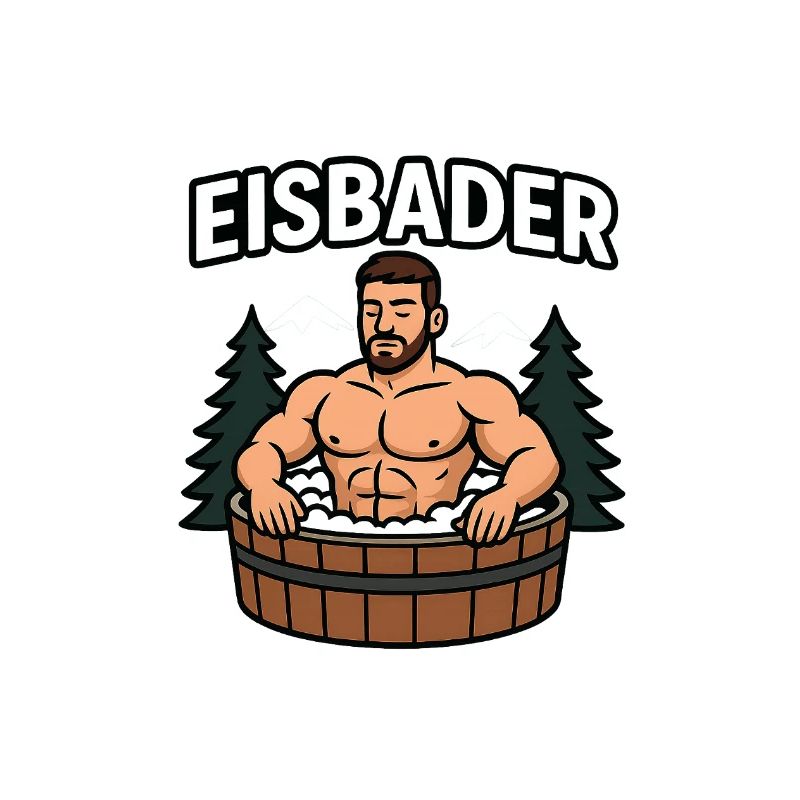 Eisbader im Waldbad