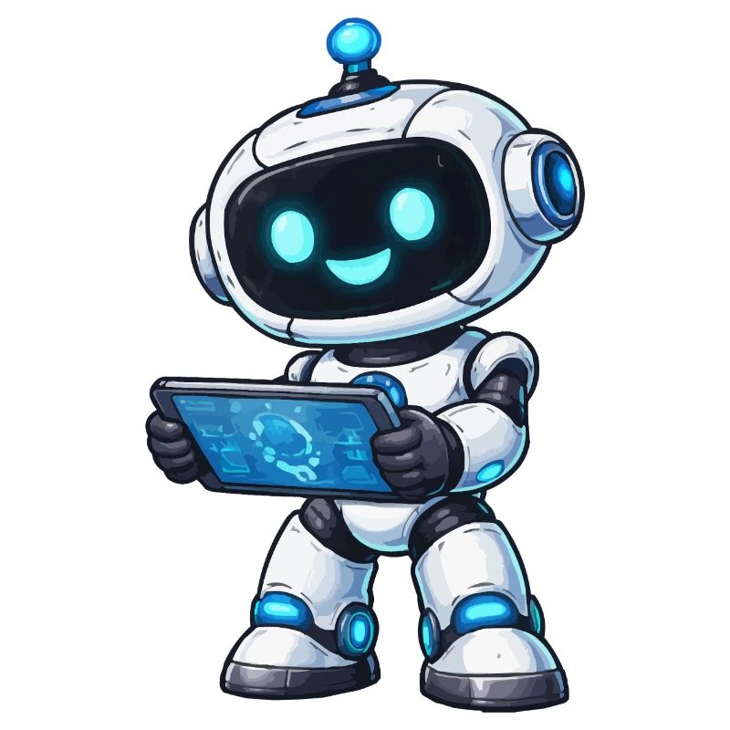 Petit robot avec tablette