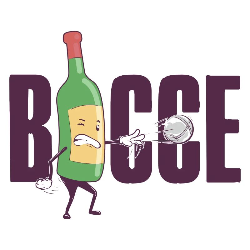 Bocce Weinflasche Bocce Ball mit Jack Bocci Game