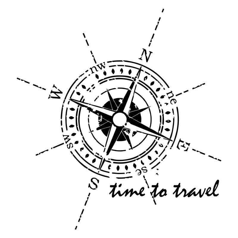 Compas time to travel noir