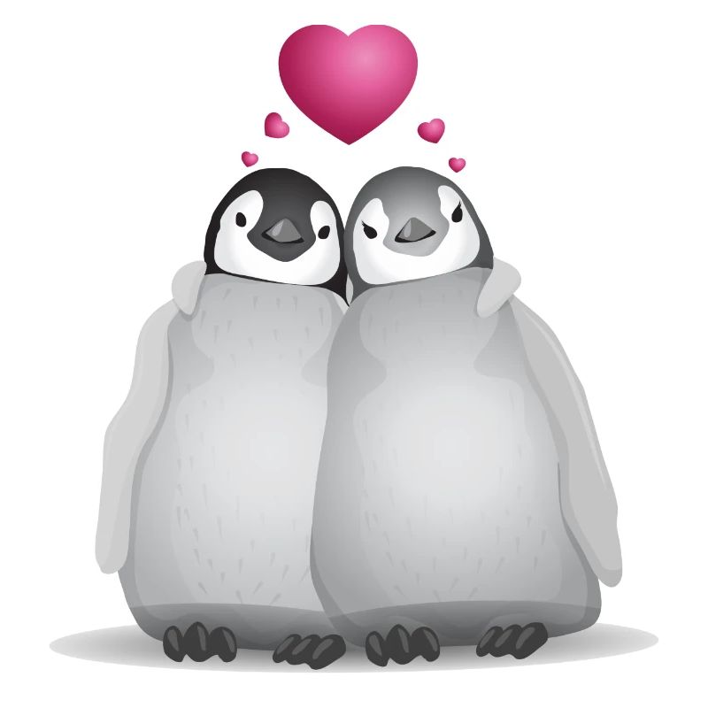 verliebte Pinguine