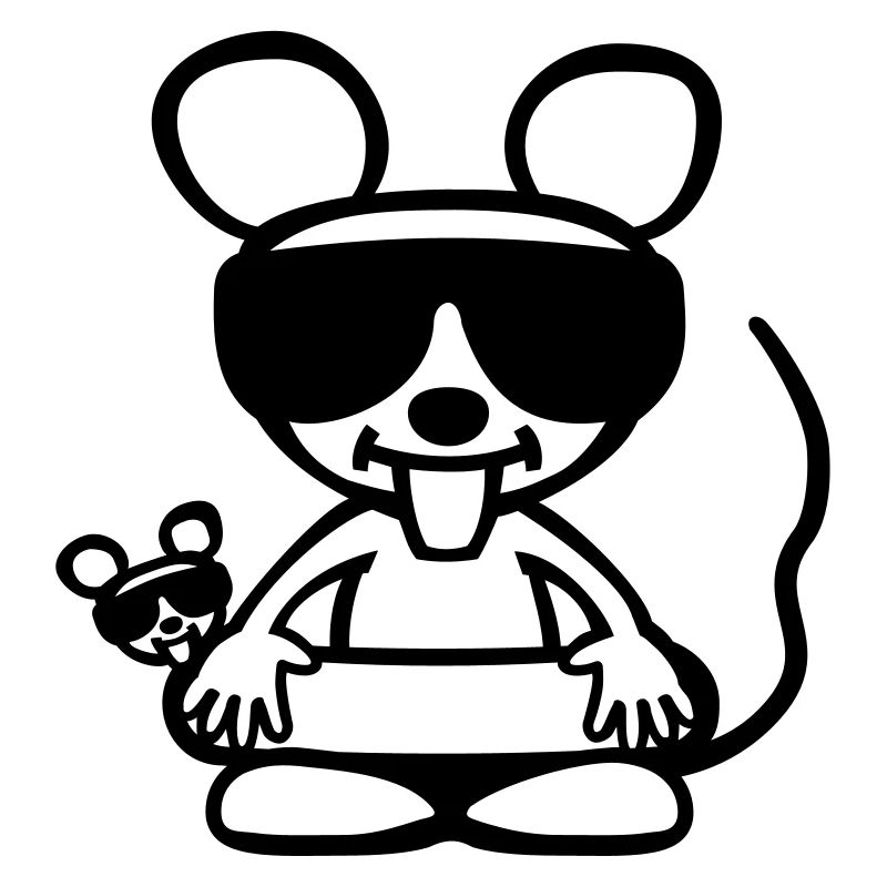 Coole Maus im Urlaub