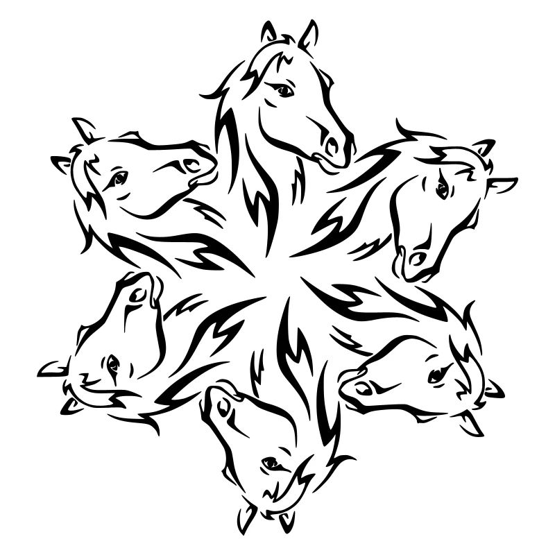 Conception de cheval pour des amateurs de cheval