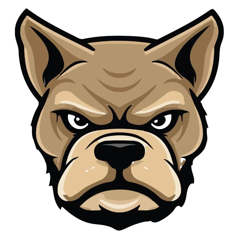 Dog Comic Head