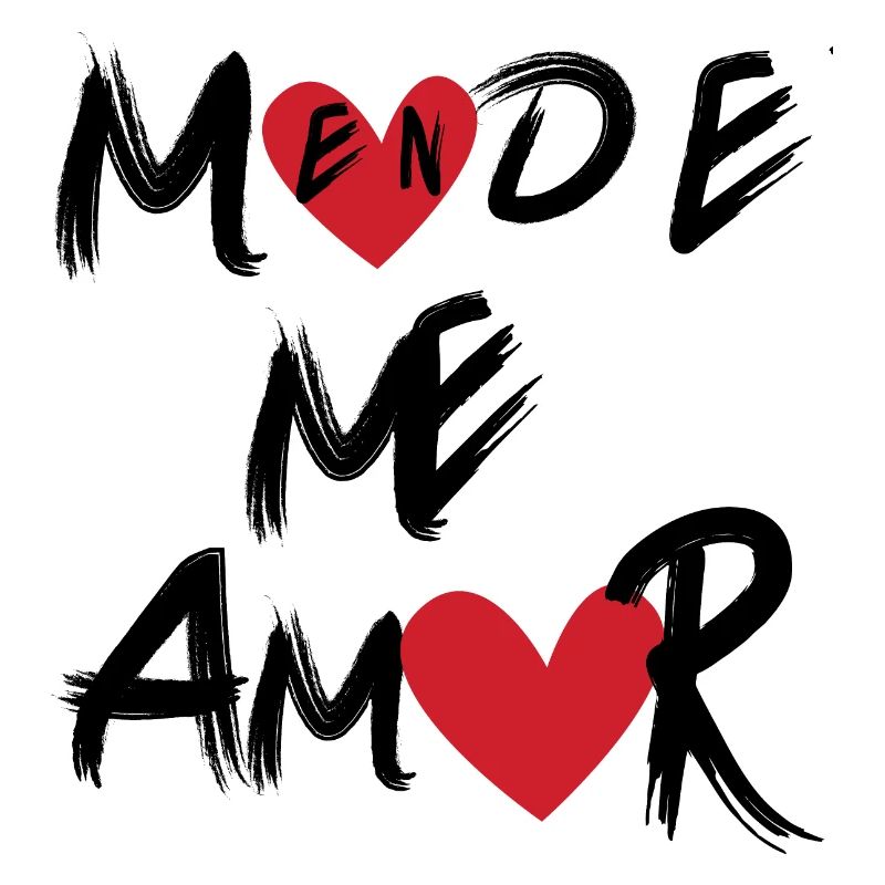 In Me Amor Mode_typographique in der Gestalt eines Herzens