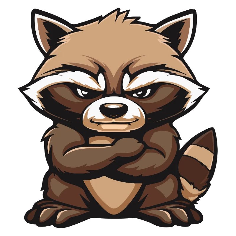 Waschbär Comic