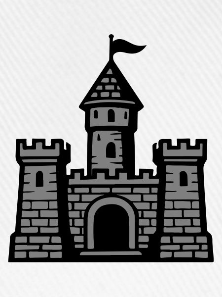 Castle Symbol Stone Wall