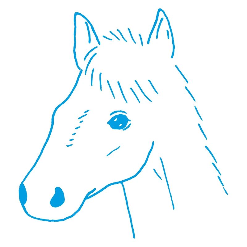 Dessin de tête de cheval