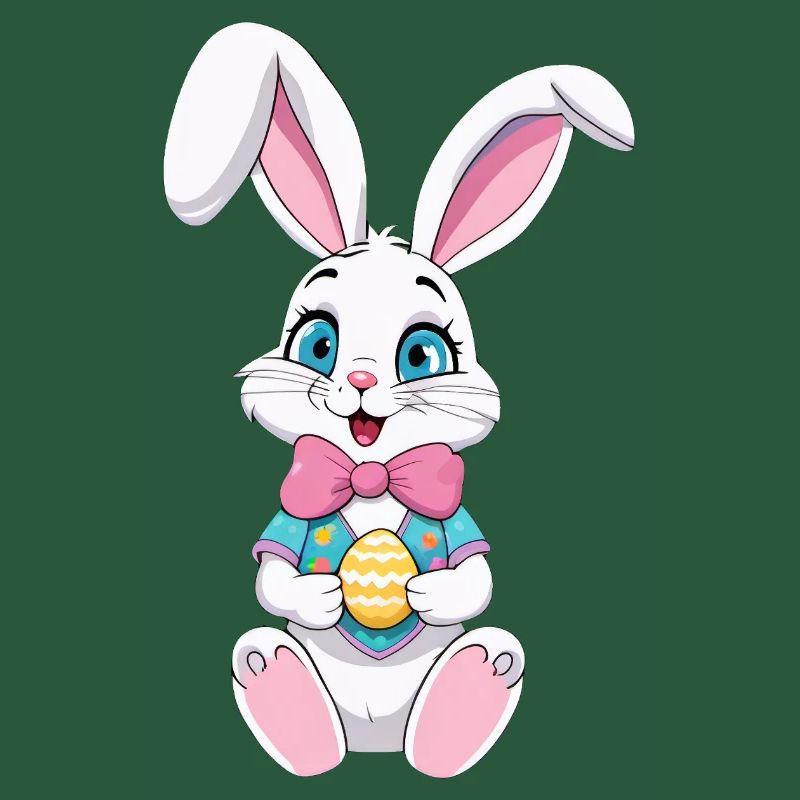 Easter bunny with Easter eggs