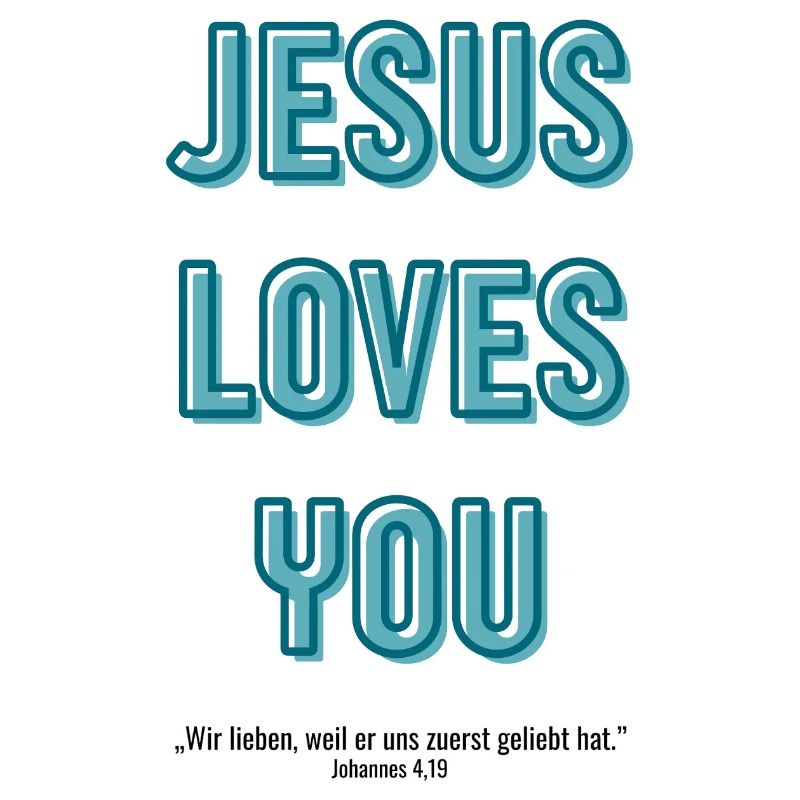 Jesus loves you in 3D script