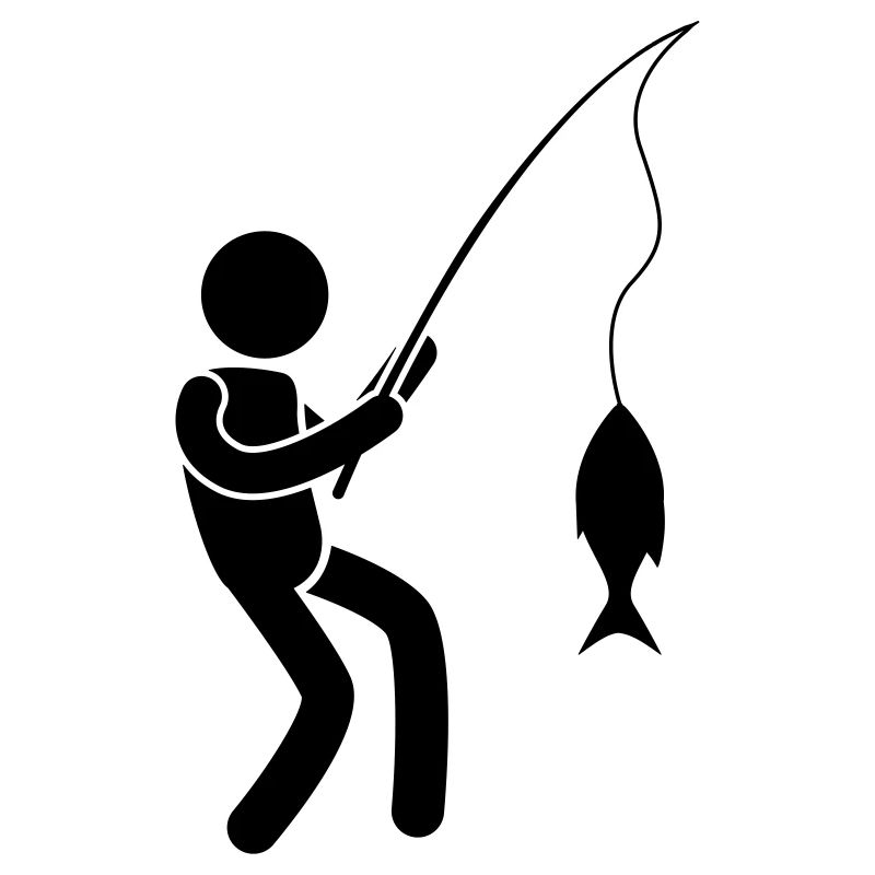 Fischer Fischen Mann Angeln