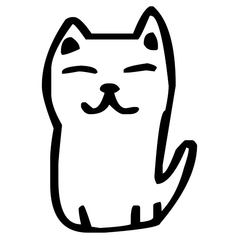 Drôle de chat peint
