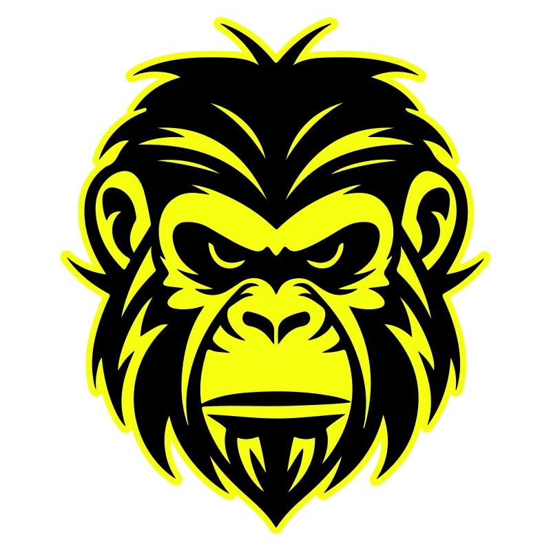 Icône de portrait de tête de singe