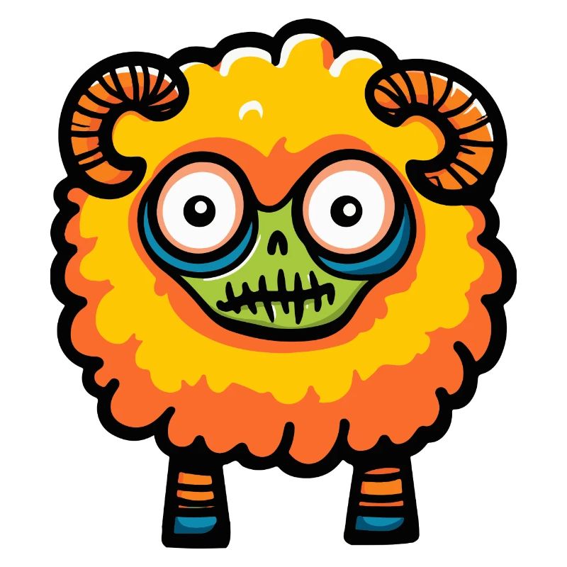 Schaf Halloween Comic