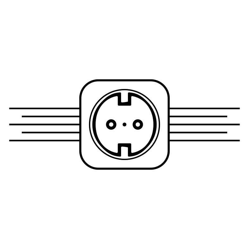 Steckdose Icon Strom