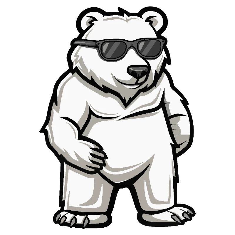 Polar Bear Cool Comic