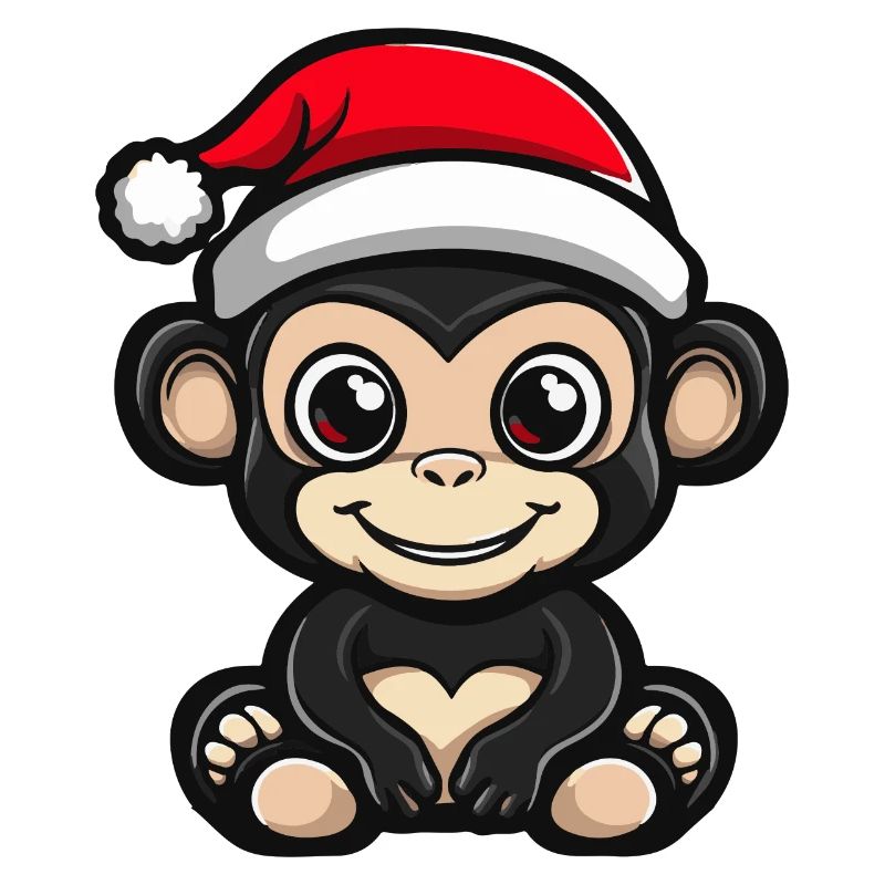 Singe Noël Mignon
