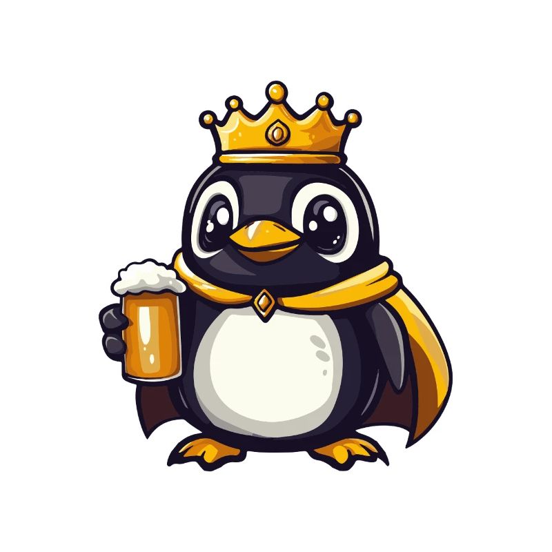 Pinguin Bier Lustig