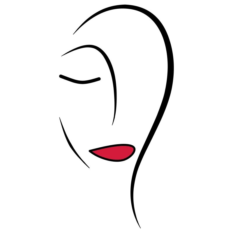 Face de dessin au trait