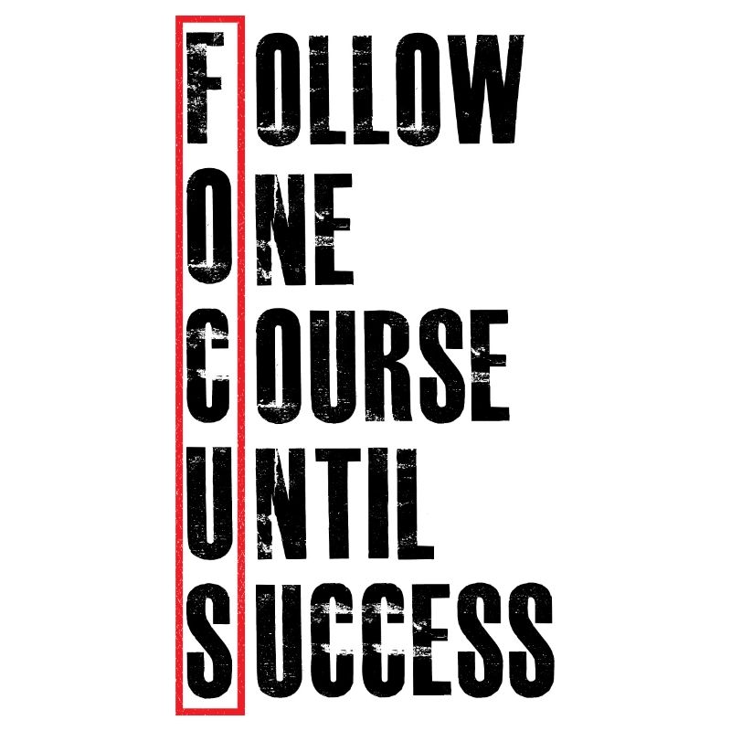 follow one course until