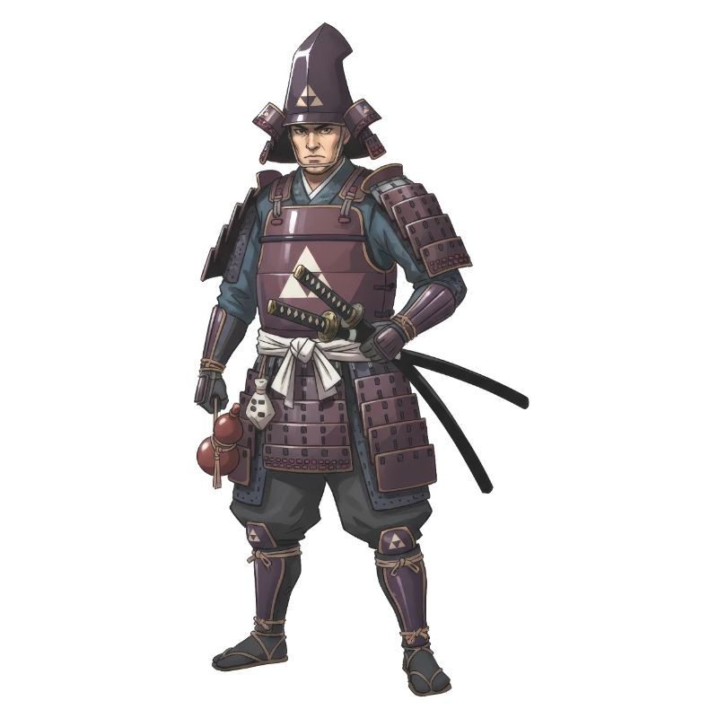 Lila gepanzerter Samurai Sengoku