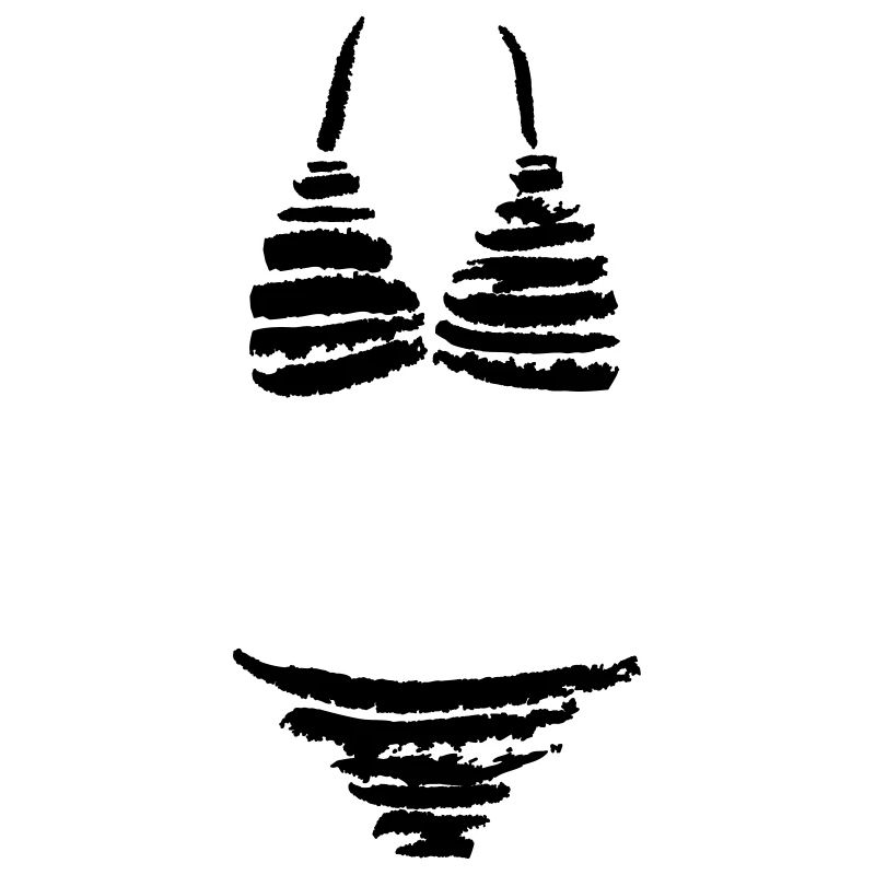 Gestreifter Bikini