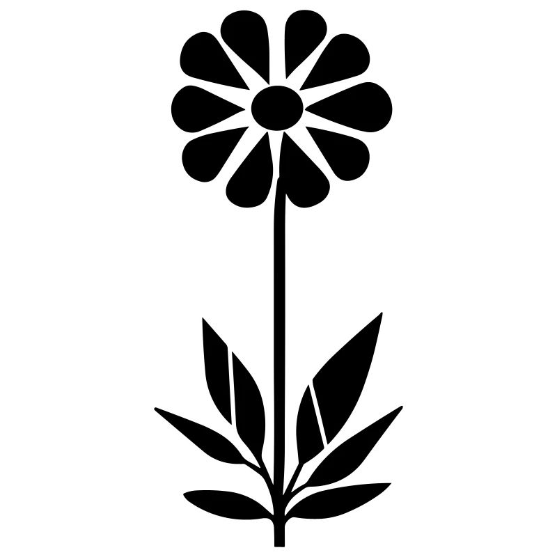 Fleur avec tige