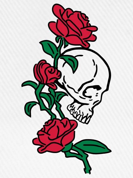 skull and roses es123