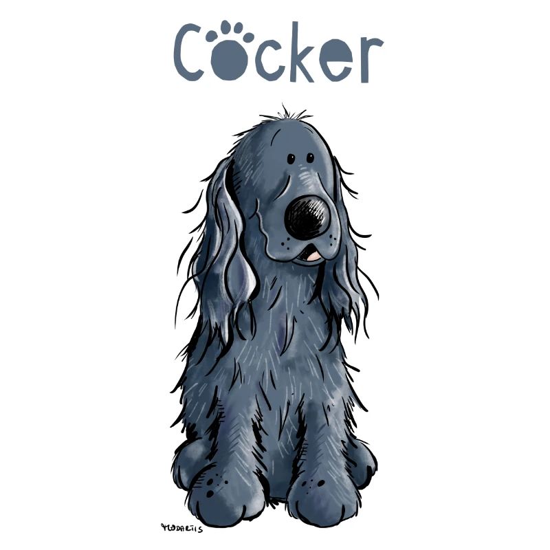 Lustiger Cocker Spaniel