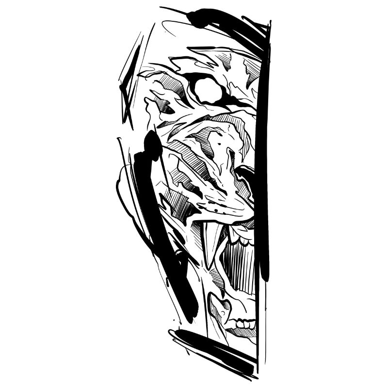 Half Tiger Head Sketchy